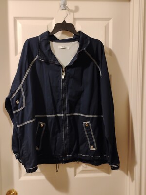 Natalie And Me Women's Navy Blue Hooded Jacket 3XL
