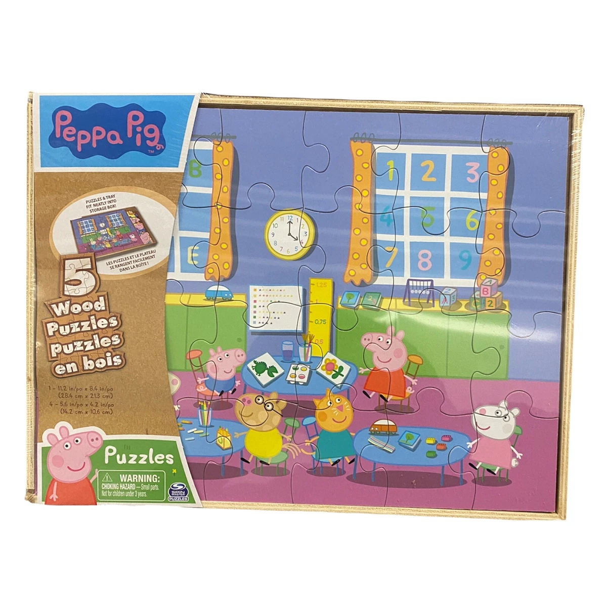 Peppa pig sale 5 wood puzzles