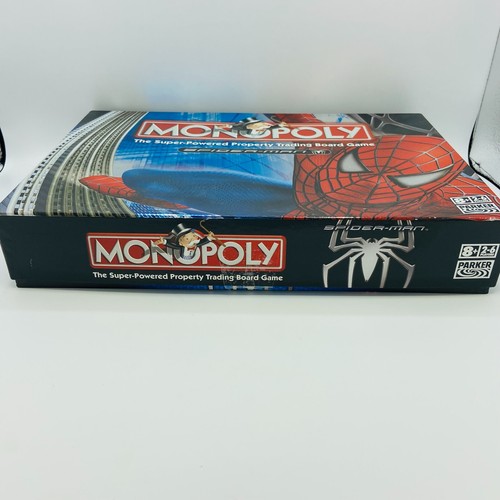 Spider-Man Monopoly Board Game Marvel Hasbro 2007 Complete - Picture 2 of 22