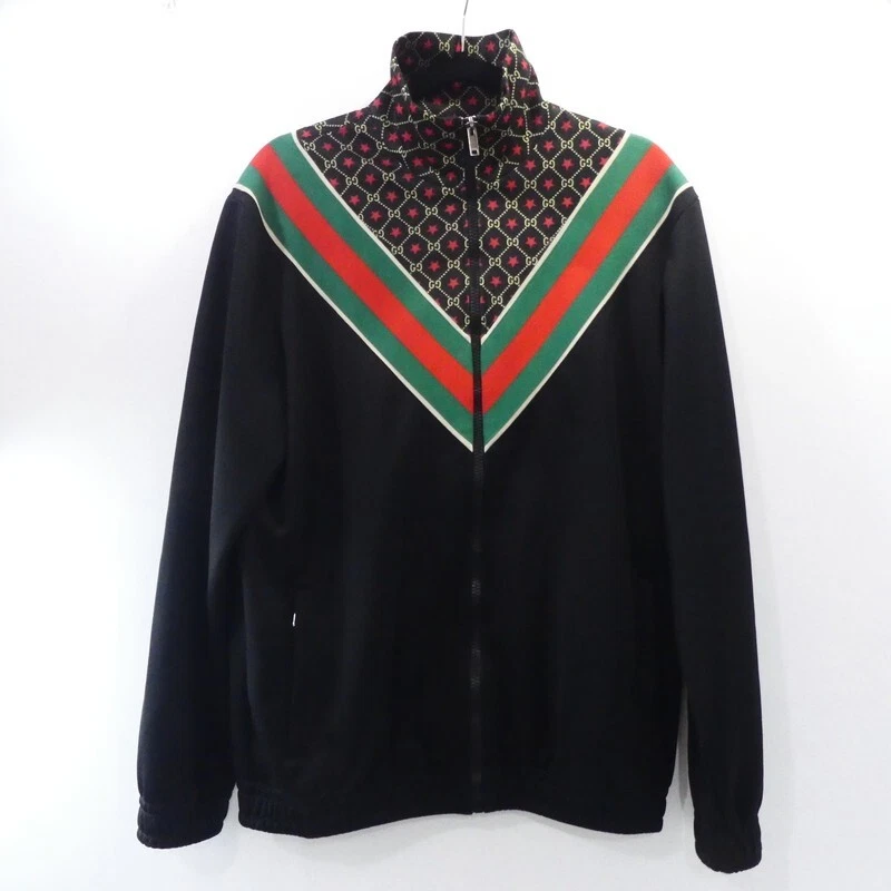 GUCCI 575734 XJBA5 GG Star Oversize Jersey Track Jacket XS