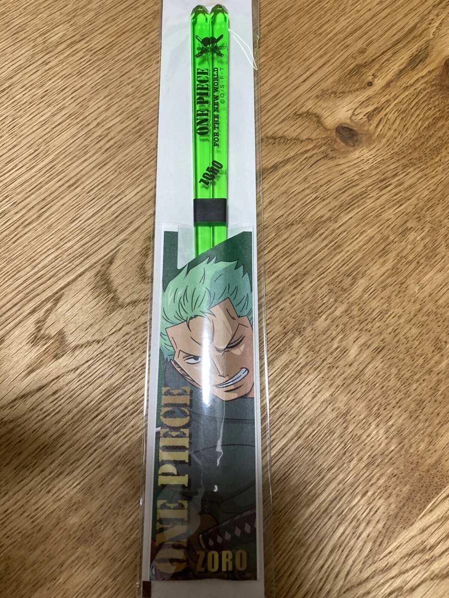 ONE PIECE Pirate Flag Clear Chopsticks Zoro Green 490502 MADE IN JAPAN |  eBay