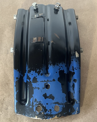 KAWASAKI G5 KE 100 1972-1981 REAR FENDER STEEL OUTER OEM K35 - Picture 9 of 9