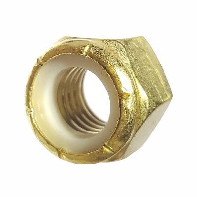 10-32 Solid Brass Hex Locknut Nylon Insert Elastic Stop Lock Nuts Qty 1000