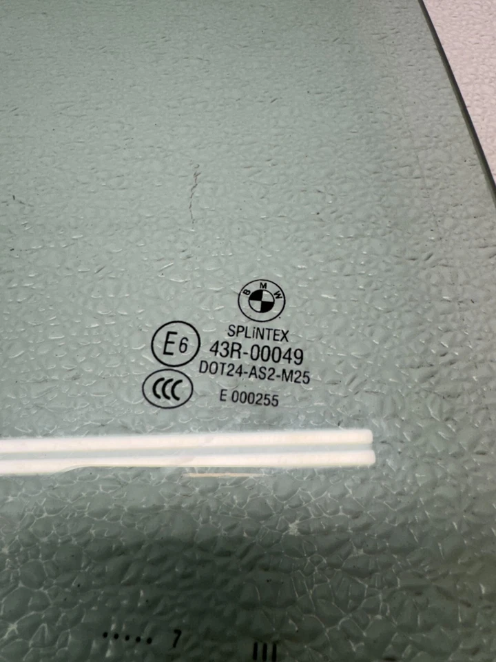 2004-2010 BMW E60 530i 525i 545i 535i 550i 528i заднее правое стекло для окна двери изготовитель оборудования - Изображение 3 из 4