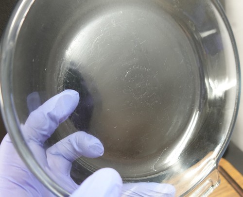 Pyrex Flameware 817-B Blue Glass Skillet - Picture 8 of 9