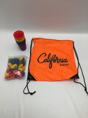 72 Rainbow Colored Counting Bears with Cup for Children Learning Education Toys