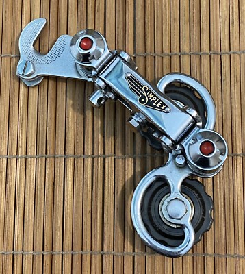 NOS Vintage Simplex Juy 61 Riveted Badge Rear Derailleur and