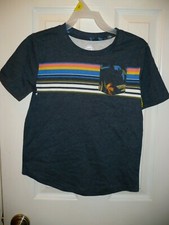 Wonder Nation Boys T Shirt Size X-Small 4-5 Blue Cove Pocket Tee Shirt NEW