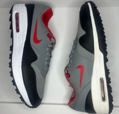 Size 9 - Nike Air Max 1 Golf Particle Grey Red for sale online | eBay