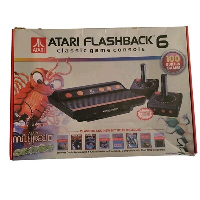 Atari Flashback 6 Classic Game Console & Wireless Controller w/ Built-In Game