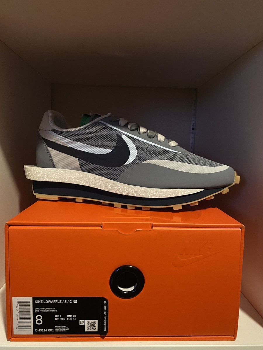 Nike LD Waffle Sacai x Clot Size Cool Grey 