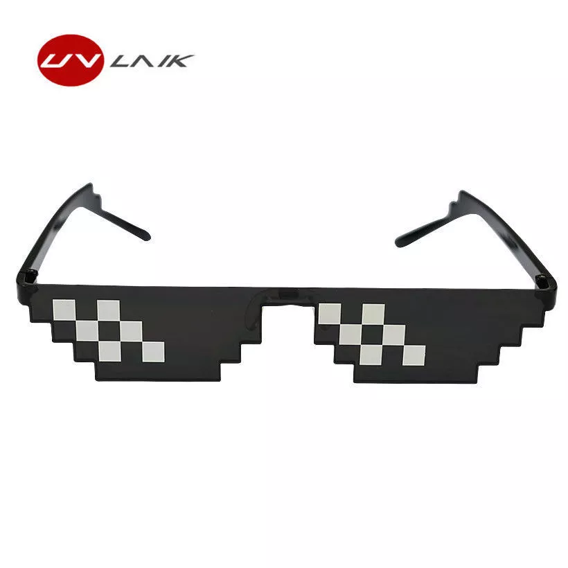 Gafas de Thug gafas Thuglife meme pixeladas hombre mujer unisex | eBay