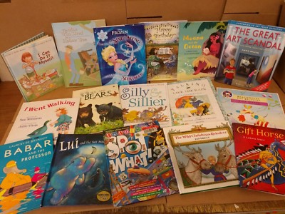 Lot of 20 ALL HARDCOVER Children Reading Books Bedtime-Story Time-RANDOM Kid MIX