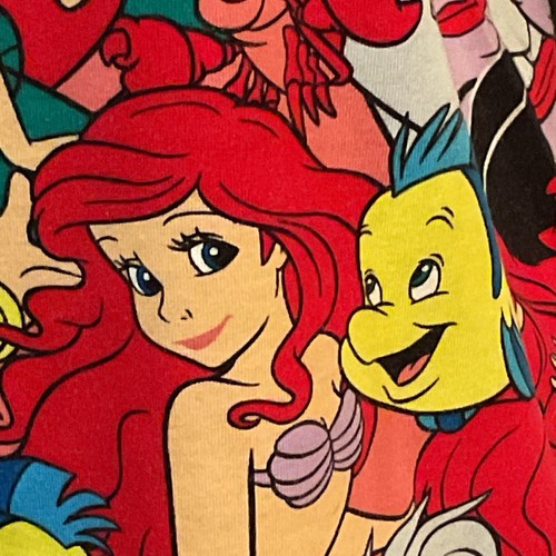 Disney Tokyo Resort The Little Mermaid All Over Print T-Shirt Size LL - Picture 5 of 11