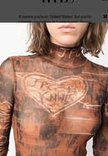 Jean paul gaultier mesh top and matching pants sold as a set