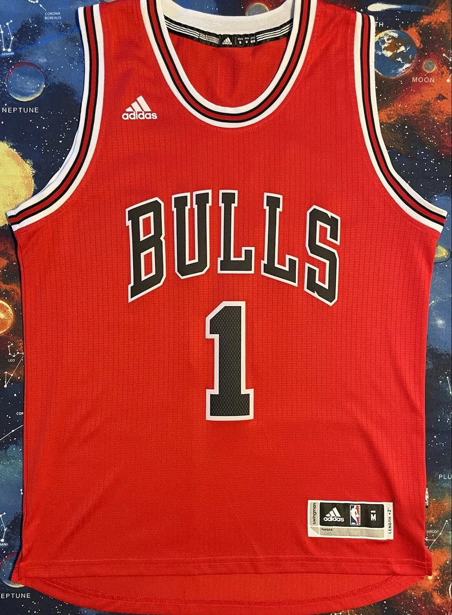 Adidas NBA Chicago Bulls Derrick Rose Basketball Jersey Mens Size