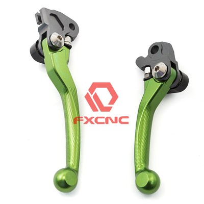 3D Pivot Clutch Brake Levers For  KLX140L 2008-2020 2009 2010 2011 Green