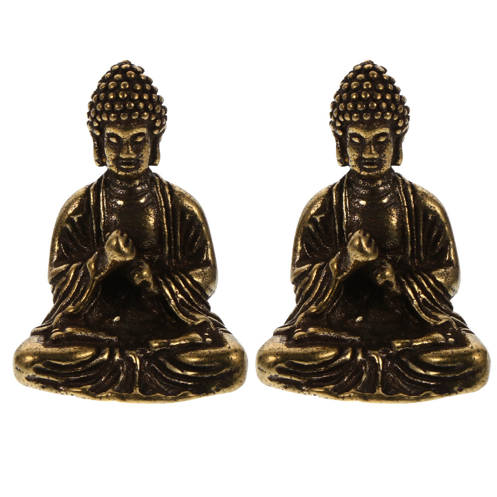2 Pack Chinese-Inspired Buddha Necklace Charm Pendants for Style and Spirituality
