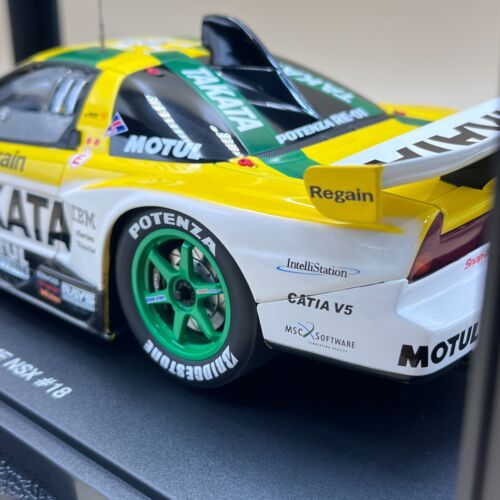 AUTOart 1/18 2003 JGTC TAKATA DOME NSX #18 GT500 Honda Acura yellow 80399 - Picture 9 of 20