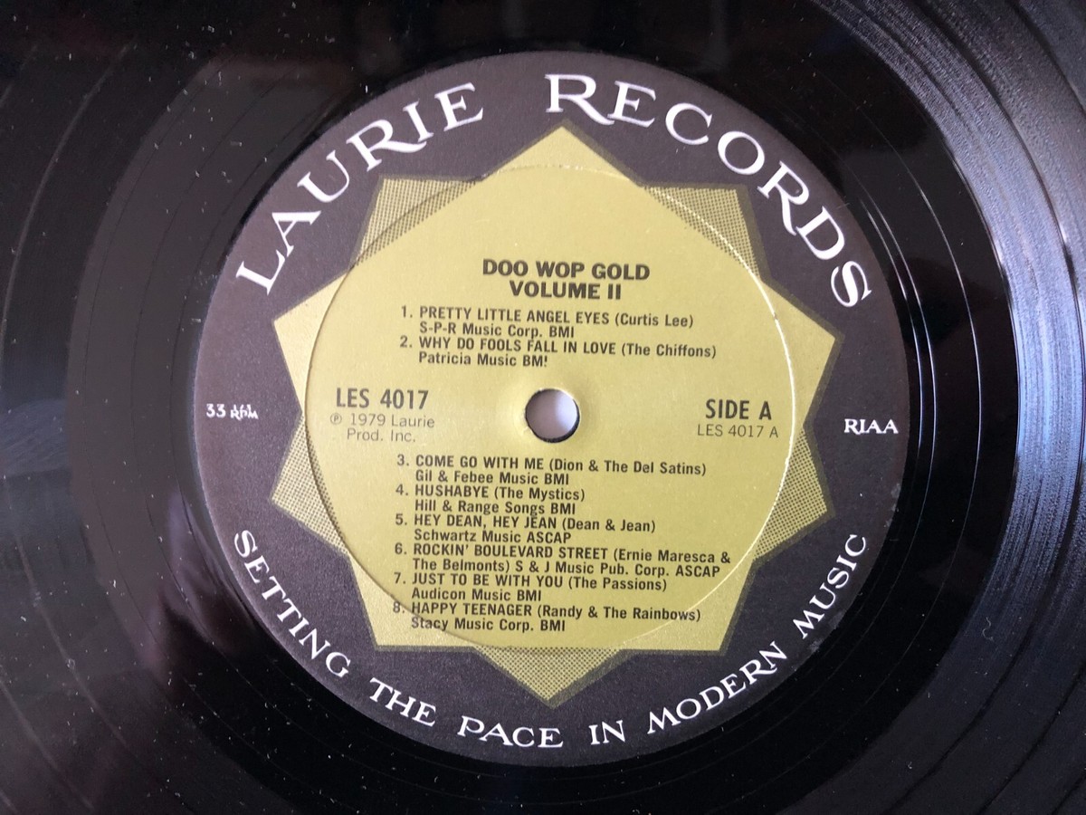 Various Artists DOO WOP GOLD VOLUME 2 Original 1979 Laurie VG+/EX