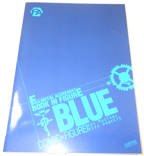 Roy Mustang & Riza Hawkeye Fullmetal Alchemist Book-in-figure BLUE from JPN New - Picture 14 of 24