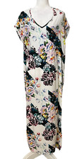 ISLA Australia Maxi Dress Size S Abstract Print V-Neck Boho Lightweight Resort