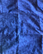 Weighted Small Blanket with 4 1/2 lbs, washable blue flannel, sleep aide, SALE 