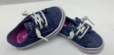 Sperry Pier Jr Little Kids 5M Blue Sparkle | eBay display picture 1