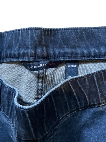 Isaac Mizrahi Live! Jeans alla caviglia ricamato A572531 blu petite taglia 32W nuovo - Foto 4 di 8