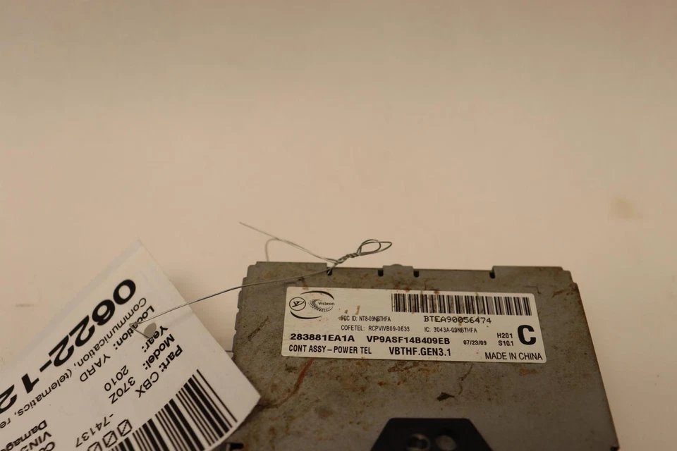 Nissan 370Z 2009-2012 unidad de control Bluetooth comunicación módulo de computadora OEM Foto 3 de 4