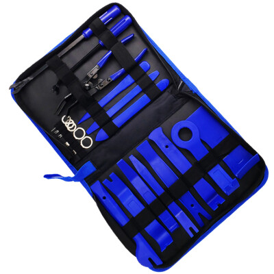 19Pcs Car Trim Removal Tool Set Hand Tools Pry Bar Panel Door Interior Clip Kit