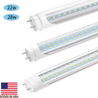 22W 28W 4FT T8 LED Tube Light Bulbs Garage Ceiling G13 Bi Pin 4' LED Shop Lights