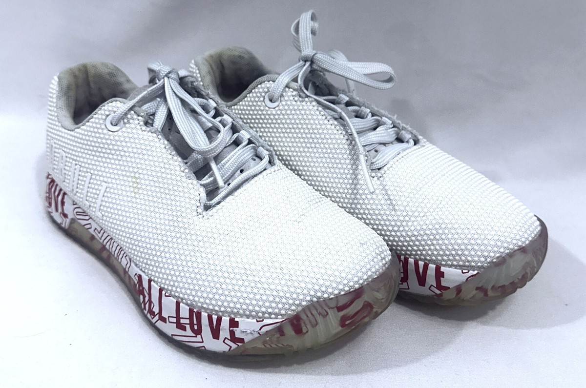 Nobull Clearance No Bull Red Shoes Nobull All Love Impact Trainers Shoes  White Red Womens Mens