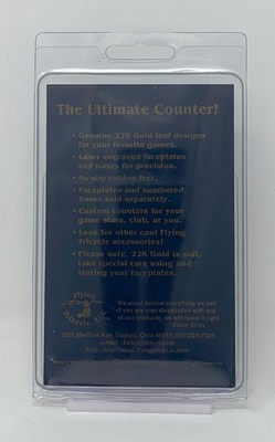 MTG Flying Tricycle 22K Gold Leaf Life Counter Faceplate MTG Flying Tricycle 22K Gold Leaf Life Counter Faceplate