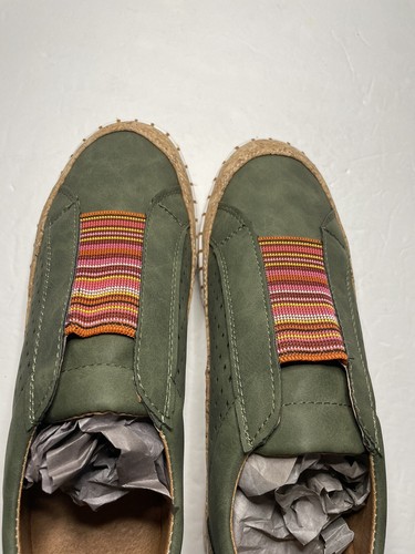 Damen Neu Sneaker Grau Perforiert Kork Stretch Slipper Größe 40 Keine Marke (10) - Bild 15 von 18