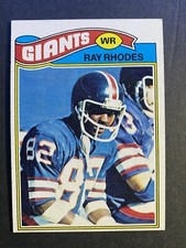 1977 Topps Football Ray Rhodes New York Giants Rookie Card #98. rookie card picture