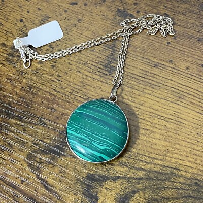Malachite Necklace Wealth Luck Spiritual Growth Transformation Protection 0828
