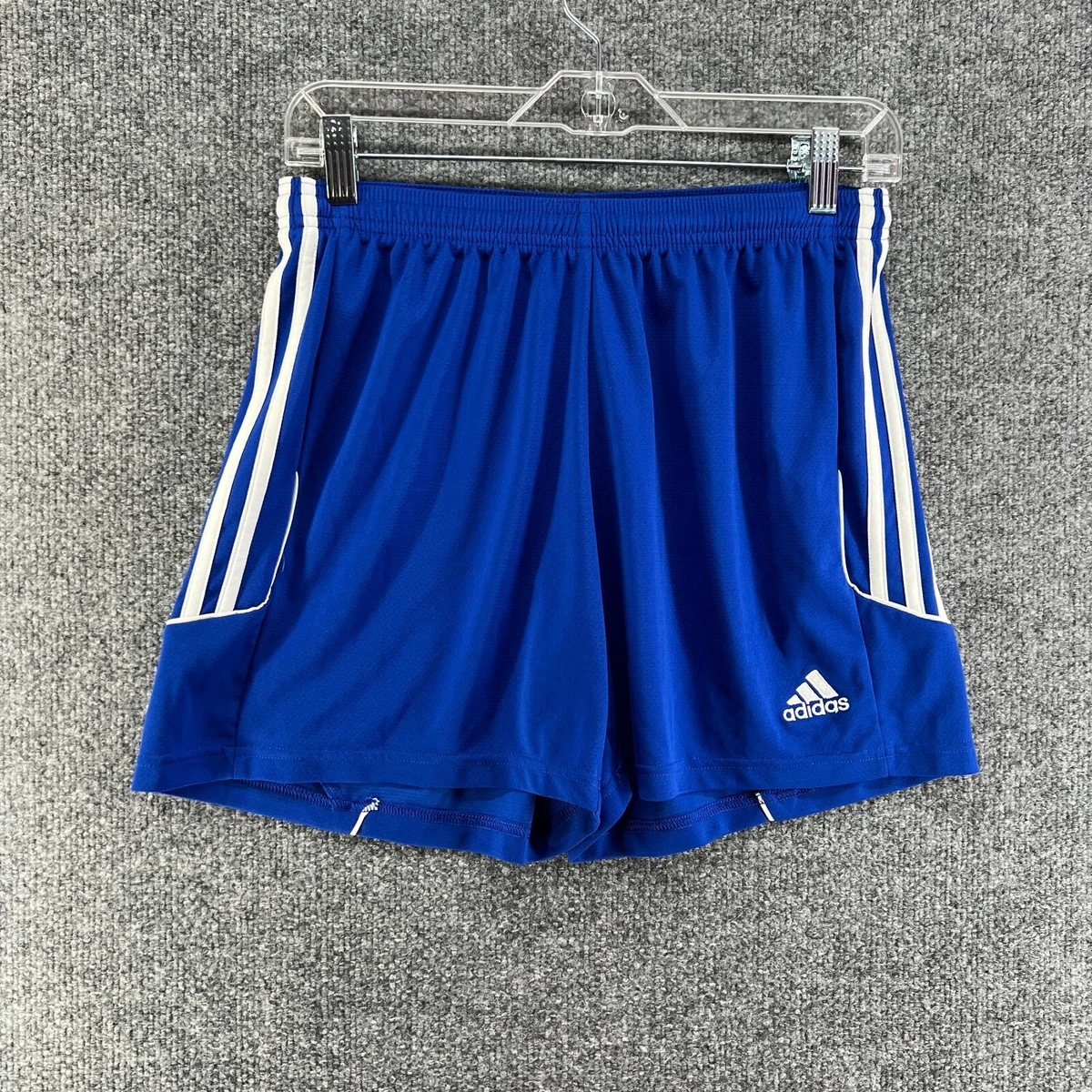 Adidas blue shorts womens sale