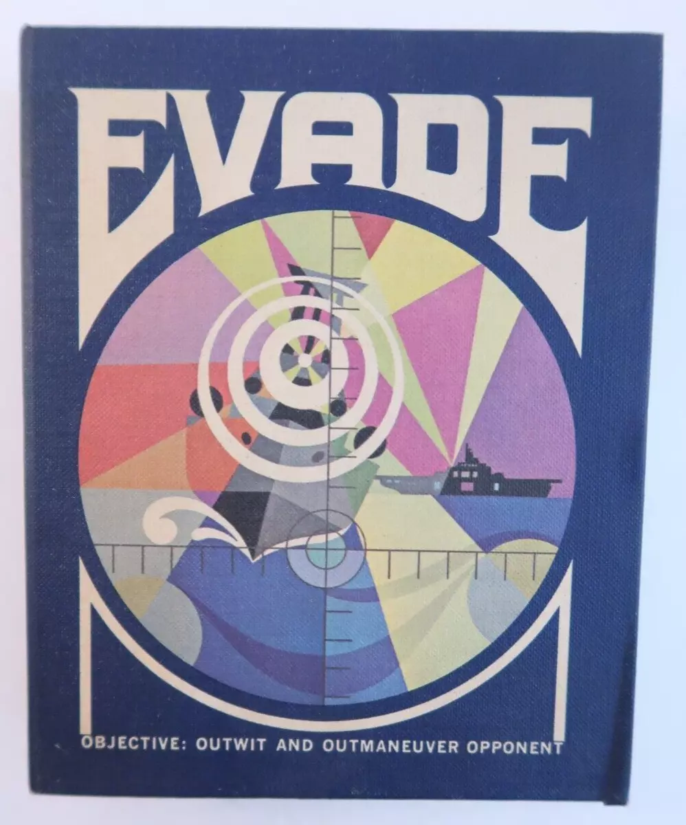 Evade Board Game. 1971 3 M Vintage Board Game -Complete! E