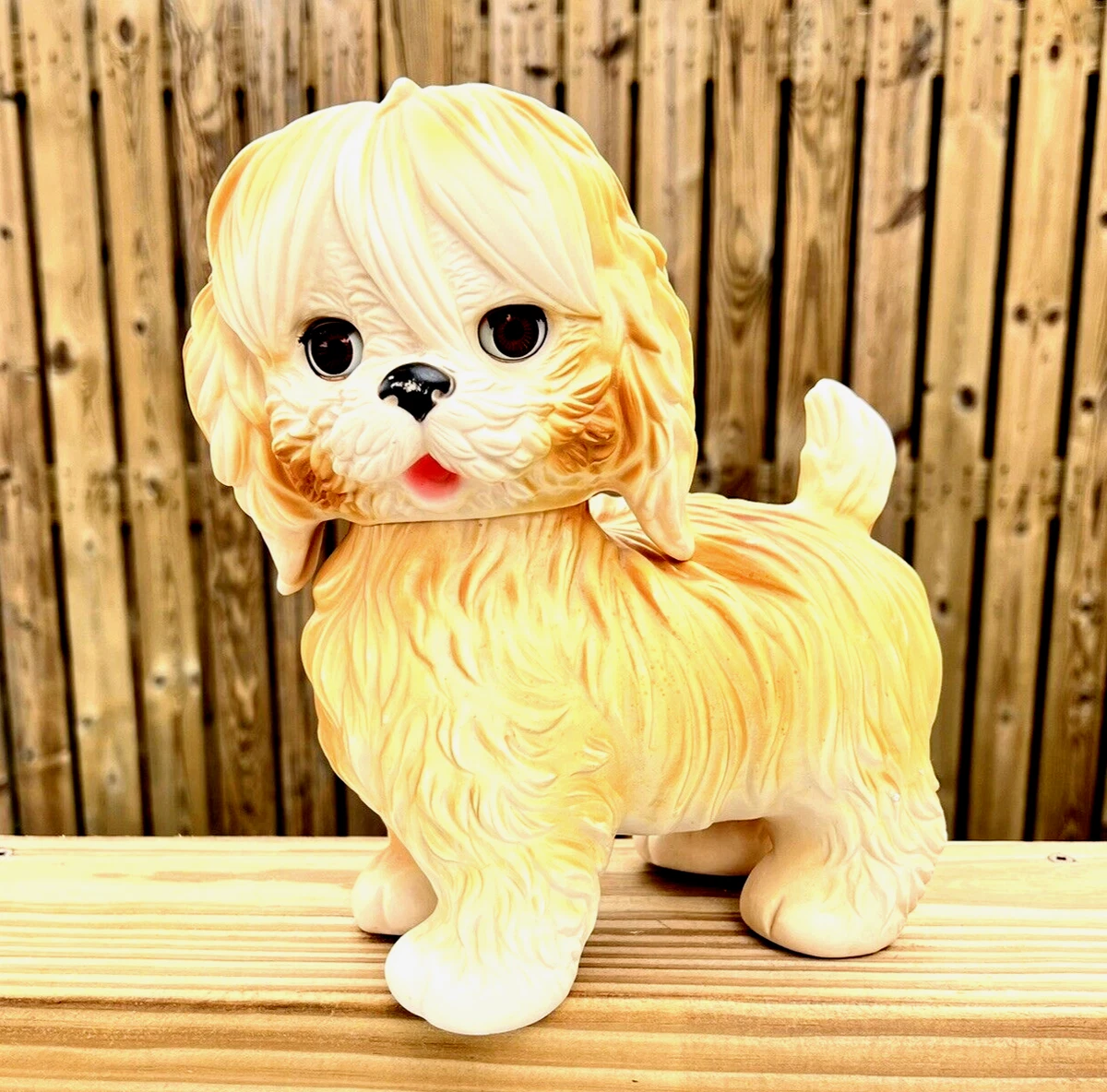 Vintage Edward Mobley Squeaky Dog 1960s Rubber Collectible Toy