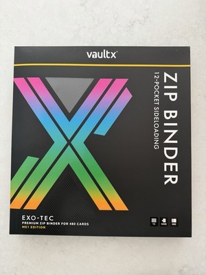 Vault X 12 Pocket Exo Tec Zip Card Binder ME1 First Edition Pokemon New IN HAND