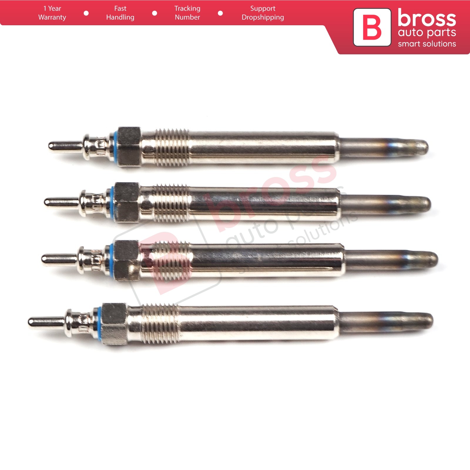 4x Heater Glow Plugs GX119 0100226258 88900724 11591501 11591601 Mercedes Benz