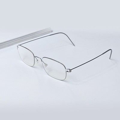 LINDBERG Brille Air Titanium Nicholas 5540 Silber Gestell Optik 55-18-140