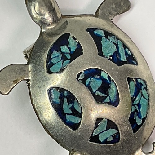 Turtle brooch pin for women Alpaca Made In Mexico - 第 1/5 張圖片