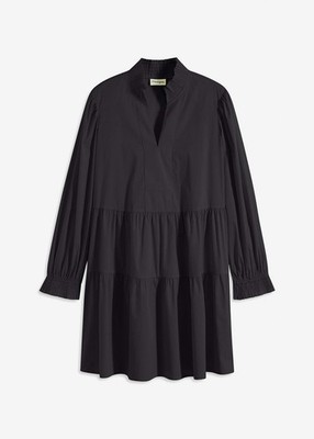 Minikleid Gr. 42 Schwarz Damen-Mini-Kleid Langramkleid Tunikakleid Neu