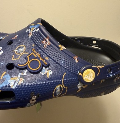 Disney World 50th Anniversary CROCS Clogs Original Design Blue