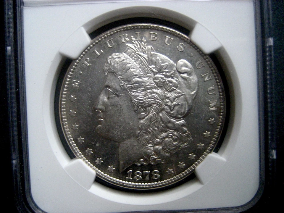 1878 8TF Morgan Dollar, NGC MS-61 with Proof-Like PL Fields++++ - Image 3 of 4