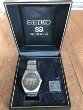 Vintage Seiko Quartz LC Digital Watch 0531-0015 with Box & Instructions