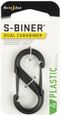 Nite Ize S-Biner Plastic Dual Carabiner #2 - Black