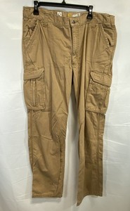 Carhartt Men's Force Relaxed Fit Cargo Work Pants Tan Ripstop Size 38x34
